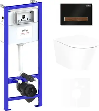 Унитаз Lavinia Boho Relfix Biore Rimless 6 в 1 75110175 (черный пластик) - изображение в каталоге