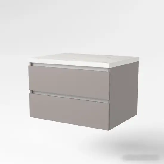 Дабер Тумба под умывальник 002 Т2.8.0.4Б (серый/белый) – фото товара