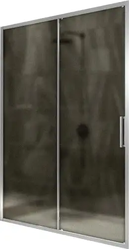 Душевая дверь MaybahGlass 195x120 MGD-1542-5 (бронза матовая стекло/хром матовый) - изображение в каталоге