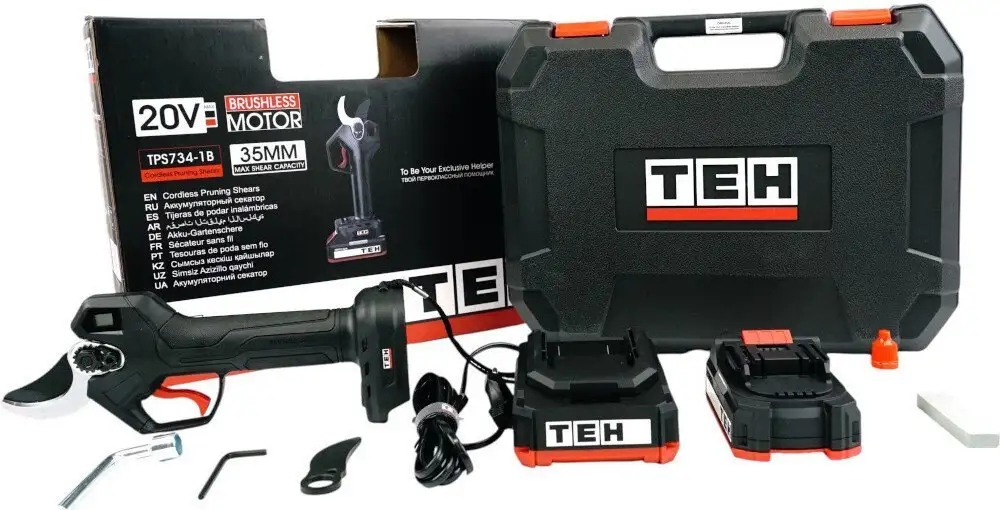 Секатор TEH TPS734-1B (с 1-им АКБ, кейс) – фото товара