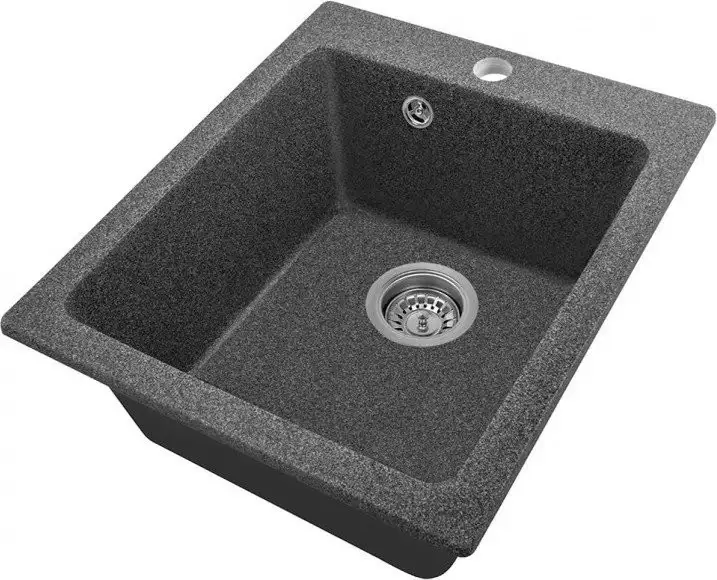 Кухонная мойка Saniteco Silva (графит с сифоном) - фото товара