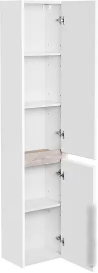 Акватон Шкаф-пенал Нортон 34 1A249403NT01R (правый, белый/дуб эндгрейн) – фото товара