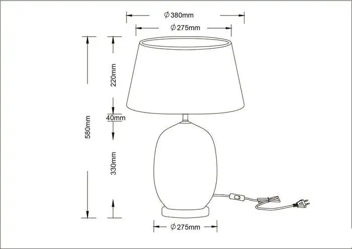 Настольная лампа Arte Lamp A4061LT-1PB