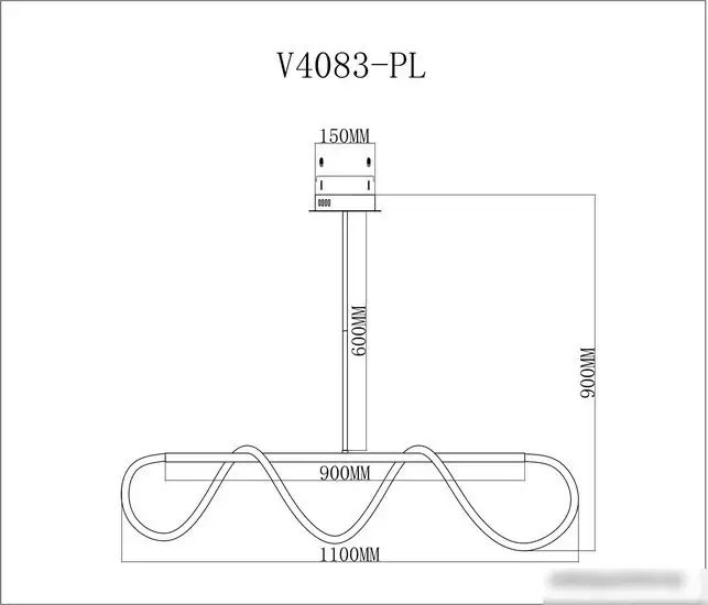 Люстра средней высоты Moderli True V4083-PL – фото товара