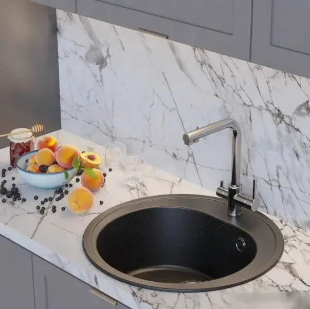 Кухонная мойка Mixline ML-GM11 551821 (черный) - фото товара