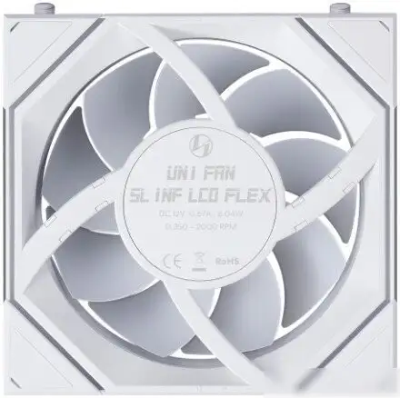 Вентилятор для корпуса Lian Li Uni Fan SL-INF LCD Flex 120 12SLIND1F1W G9F.12SLIND1F1W.R0 – фото товара