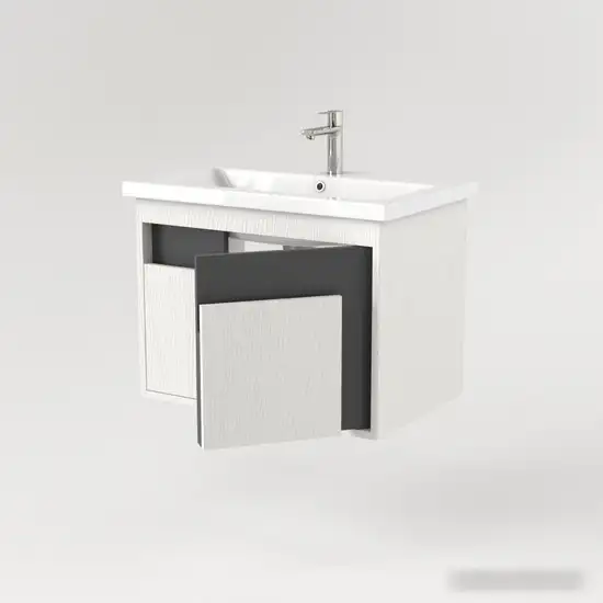 Дабер Тумба под умывальник 016 Cersanit Como 70 Т16.7C.0.20 (белый древесный/серый) – фото товара