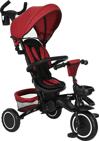 Детский велосипед Pituso Elite Plus (темно-красный)