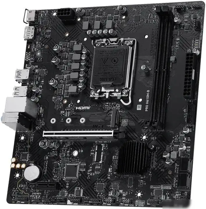 Материнская плата MSI PRO H610M-B – фото товара