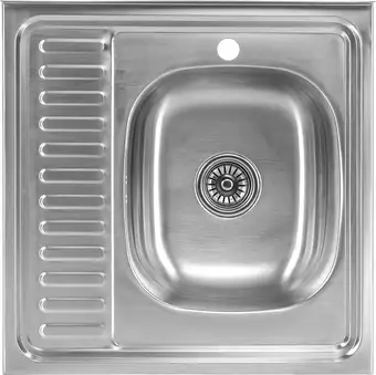 Кухонная мойка Saniteco 6060-R (с сифоном) - изображение в каталоге