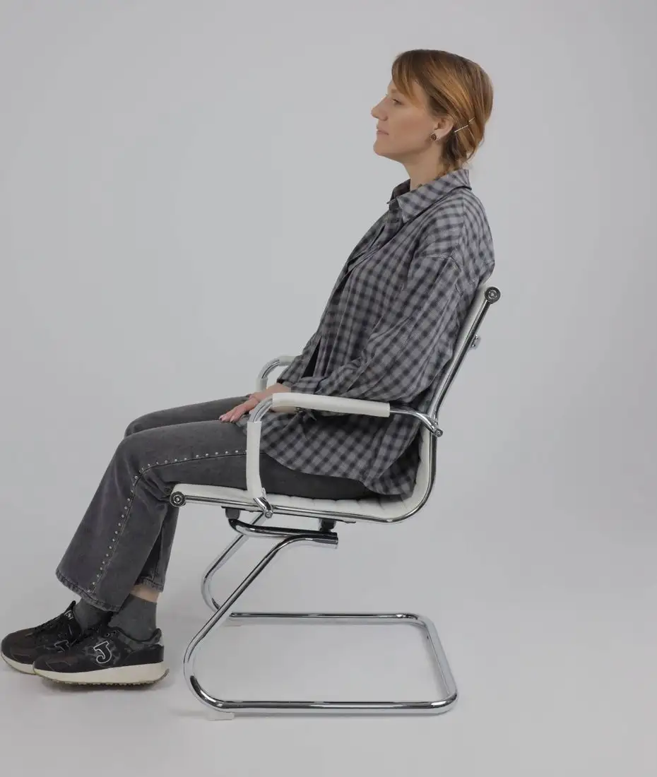 Офисный стул AksHome Mariani (экокожа, белый) – фото товара