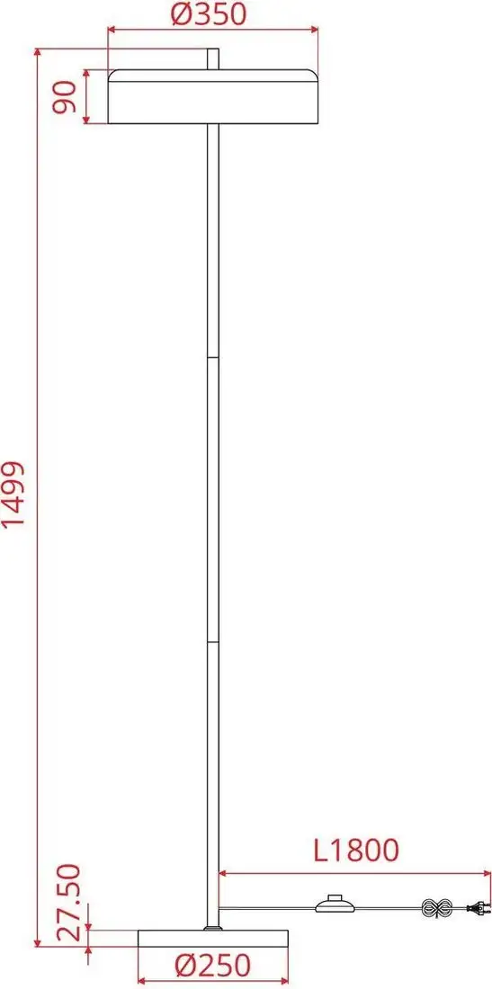 Торшер Arte Lamp Skat A7052PN-2BK – фото товара