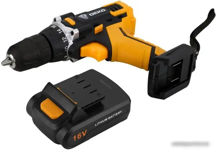 Дрель-шуруповерт Deko DKCD16FU-Li 063-4098 (с 1-им АКБ, кейс) – фото товара