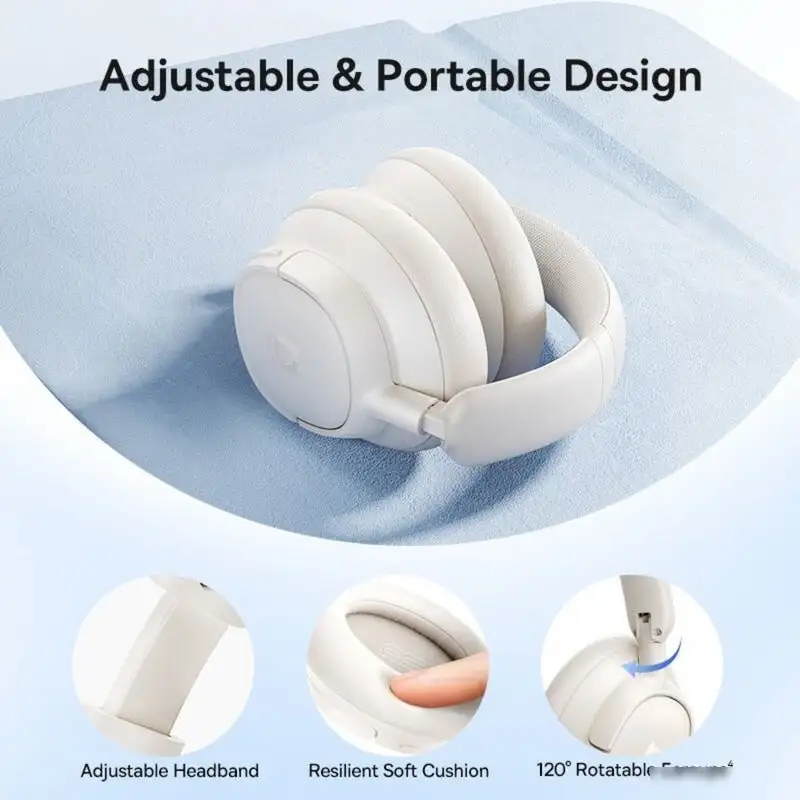 Наушники Baseus Bass BH1 NC (бежевый) – фото товара