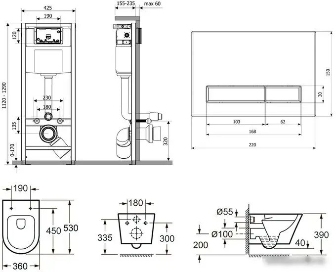 Унитаз Lavinia Boho Relfix Biore Rimless 6 в 1 77040099 - фото товара