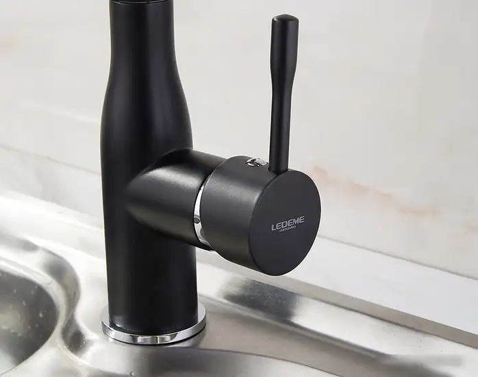 Смеситель Ledeme H98 L4698B (черный матовый) - фото товара