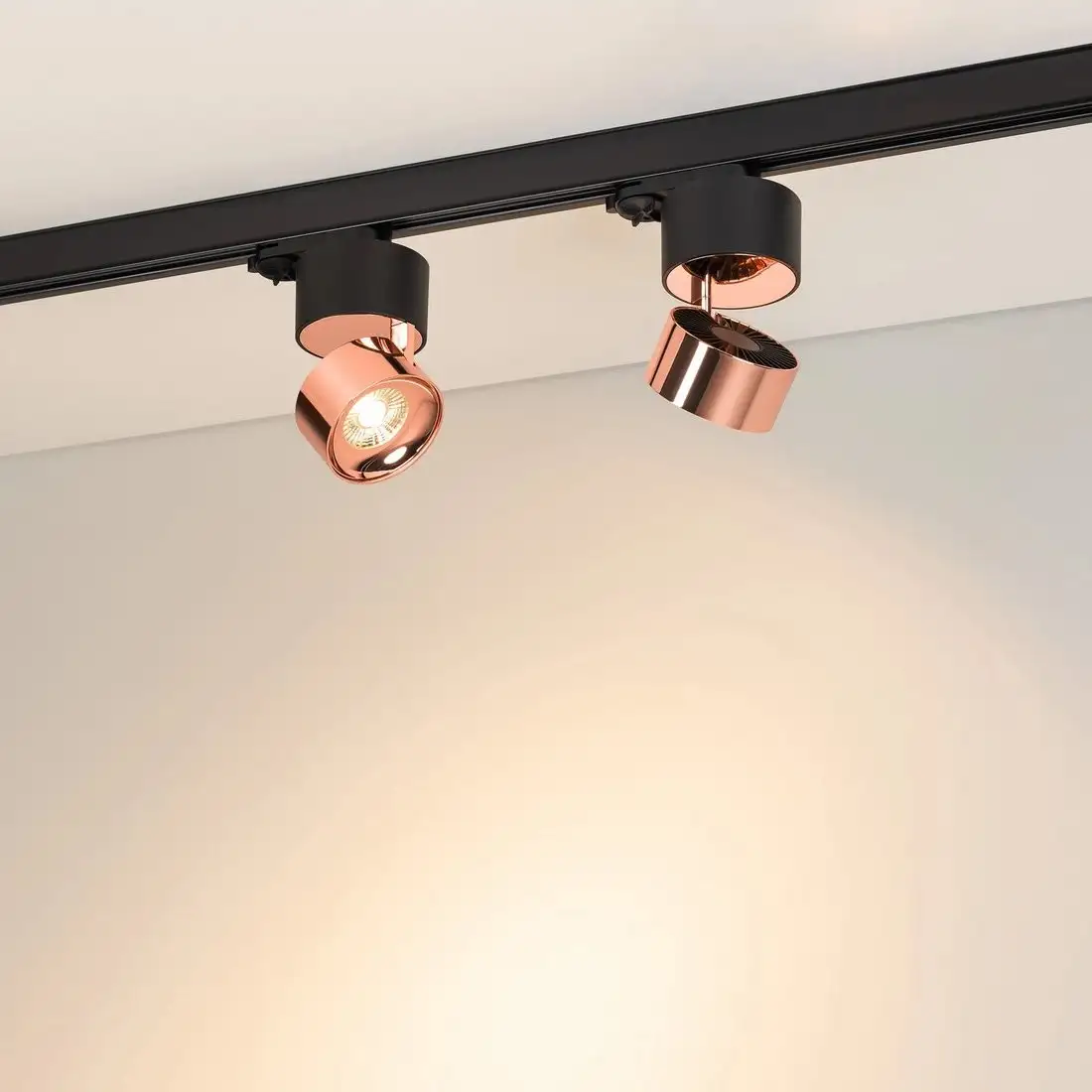 Трековый светильник Arlight SP-PLURIO-TRACK-4TR-R77-9W Warm3000 BK-COP 36deg 038123 – фото товара