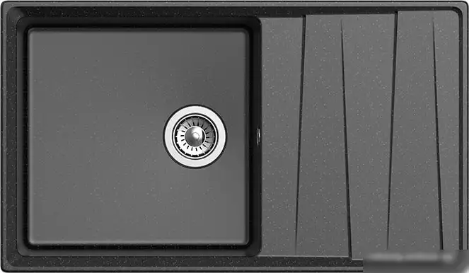 Кухонная мойка GranFest GF-LV-860L (черный) - фото товара