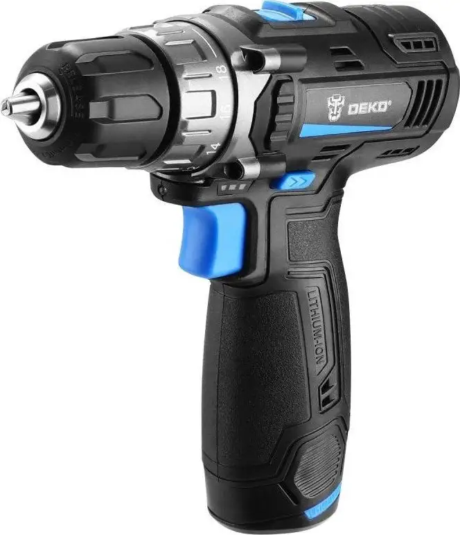 Дрель-шуруповерт Deko ZKCD12 SET6 084-1040 (с 2-мя АКБ, кейс) – фото товара