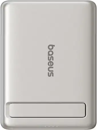 Внешний аккумулятор Baseus PicoGo AM31 Mini Magnetic Power Bank with Stand 20W 5000mAh (титановый) – изображение в каталоге