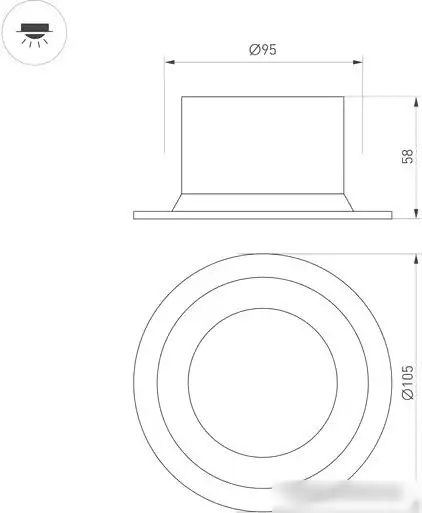 Точечный светильник Arlight Drop 40340 – фото товара
