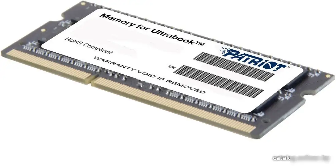 Оперативная память Patriot Memory for Ultrabook 8GB DDR3 SO-DIMM PC3-12800 (PSD38G1600L2S) – фото товара