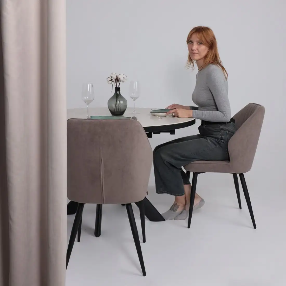 Стул Мамадома Michael (b05 Latte Lux/черный)