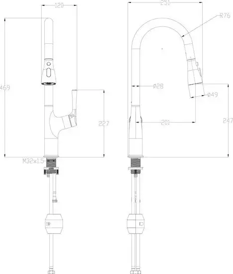 Смеситель Wonzon&Woghand WW-AE54123-MB - фото товара
