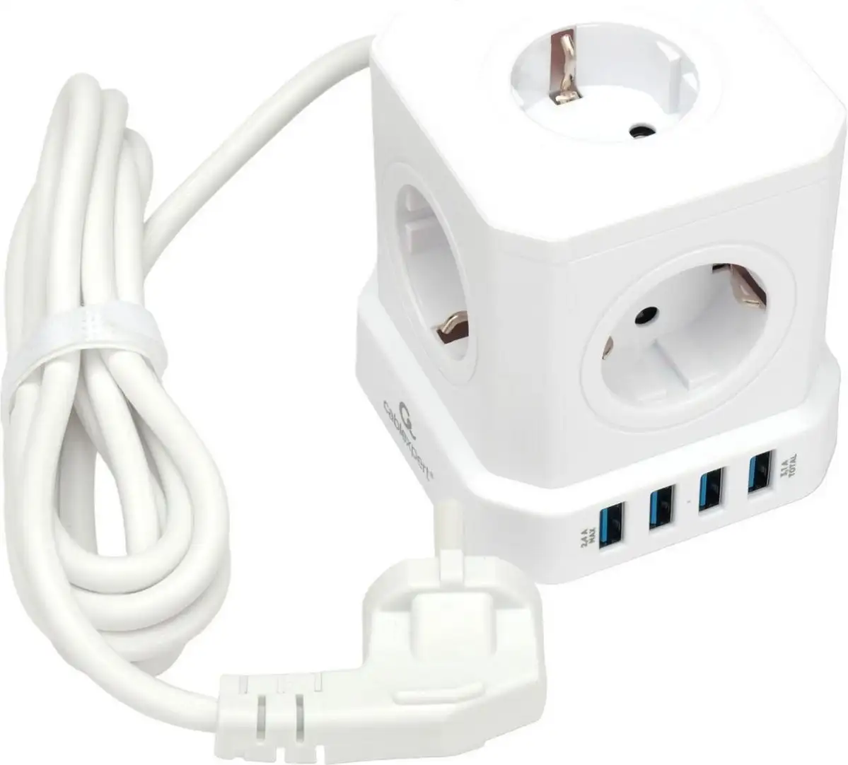Сетевой фильтр Cablexpert TWR-5-U4-W-2 – фото товара
