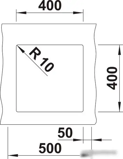 Кухонная мойка Blanco Rotan 400-U 526097 (черный) - фото товара