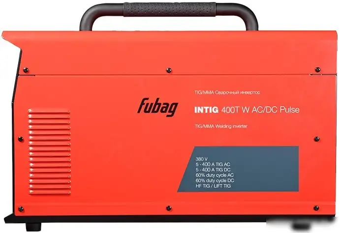 Сварочный инвертор Fubag INTIG 400 T W AC/DC PULSE 31456.2 (с горелкой) – фото товара