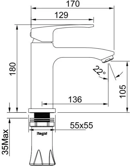 Смеситель Raglo R01.10.06 - фото товара