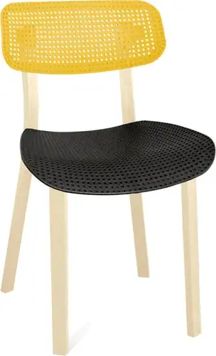 Стул Sheffilton SHT-S85 (желтый/черный/бежевый) – изображение в каталоге