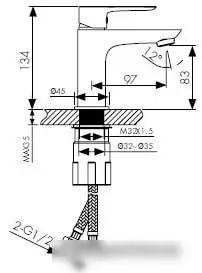 Смеситель Kaiser Cesar 05011-2 - фото товара