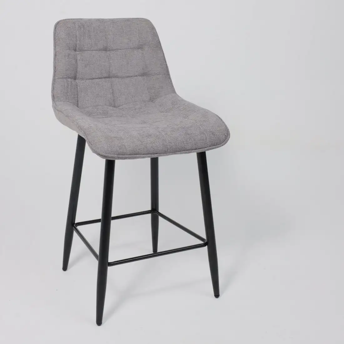 Стул AksHome Baron (серый микровелюр CD2302-26/черный) – фото товара