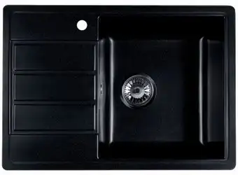 Кухонная мойка Marblan Recta R (оникс, с сифоном) - изображение в каталоге