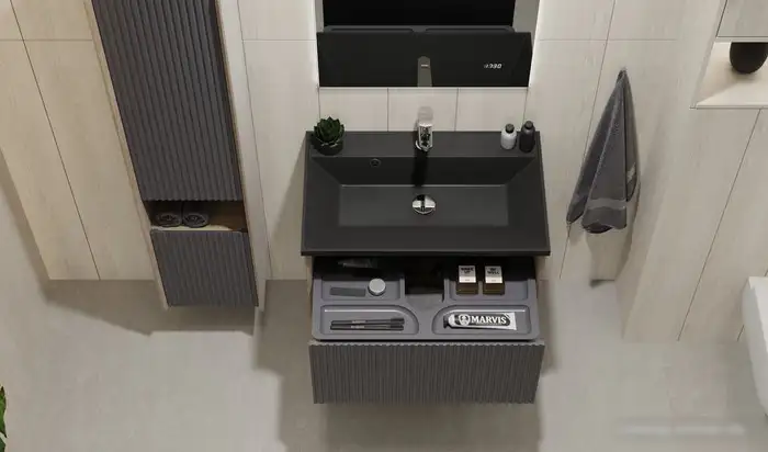 Jorno Тумба под умывальник Tossony 70 Toss.01.70/P/DS-A/JR (дуб самдал/антрацит) – фото товара