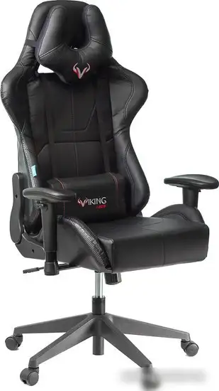 Офисное кресло Бюрократ Zombie Viking 5 Aero Black Edition (искусственная кожа черный)