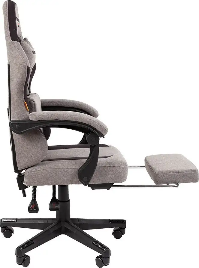 Игровое (геймерское) кресло CHAIRMAN CH27 (ткань, серый/черный) – фото товара