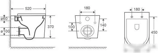 Унитаз подвесной WeltWasser Amberg 497 + Nesenbach 004 GL-WT + Amberg RD-WT - фото товара