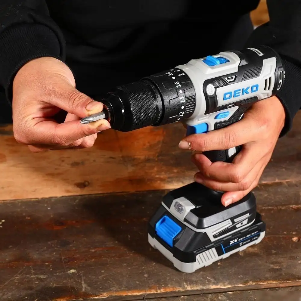 Ударная дрель-шуруповерт Deko DKCID20FU-Li 083-1119 (с 1-им АКБ) – фото товара