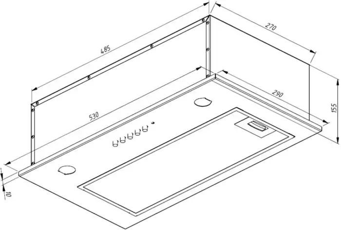 Кухонная вытяжка Akpo Micra Twin 60 WK-7 (белый) - фото товара