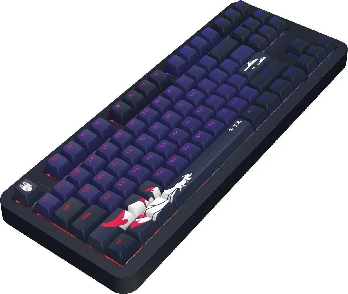Клавиатура Red Square Alumix TKL Classic Kitsune (черный, g3ms Aquamarine) – фото товара