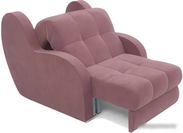 Кресло-кровать Мебель-АРС Аккордеон Барон (велюр, пудра НВ-178 18) – фото товара