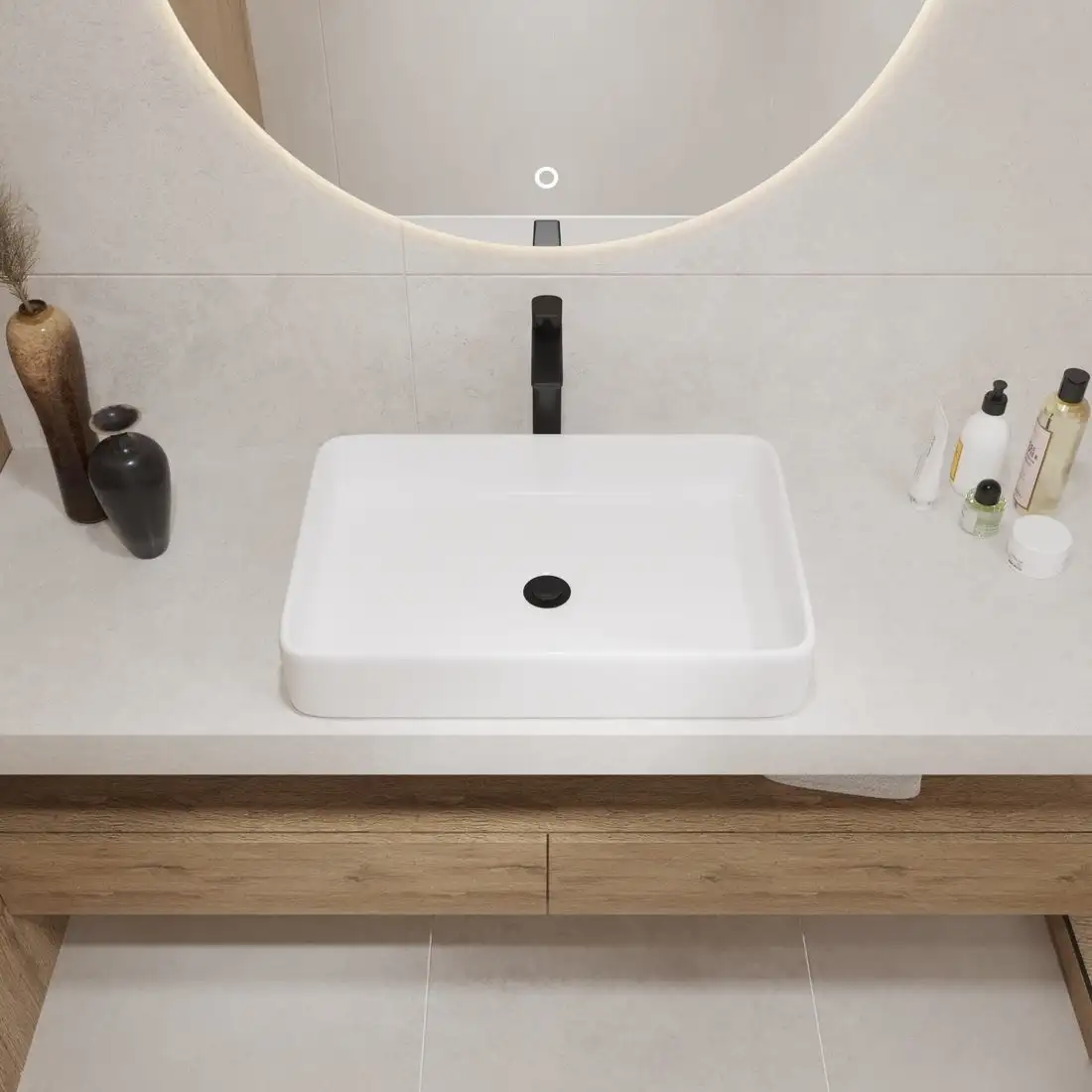 Умывальник Lauter 21842 + клапан 21190CH - фото товара