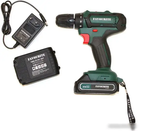 Дрель-шуруповерт Favourite OBS 21 DC Set Promo (с 2-мя АКБ, кейс) – фото товара
