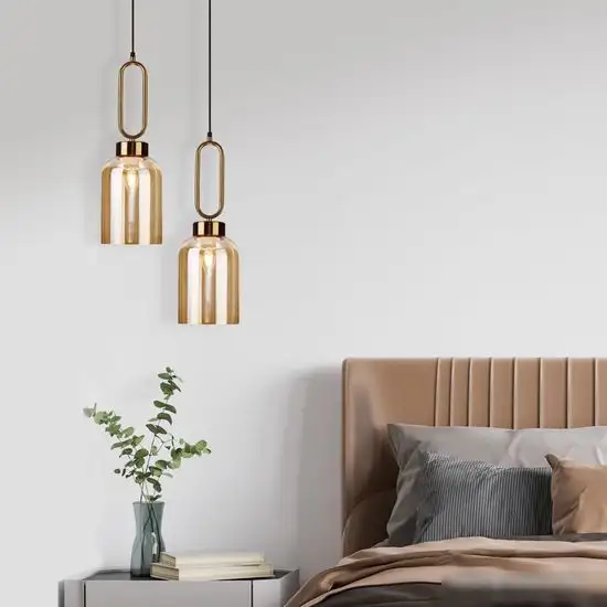 Подвесная люстра Евросвет Flou 50229/1 (янтарный) – фото товара