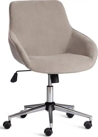 Офисное кресло TetChair Dublin хром/вельвет (серый) – изображение в каталоге