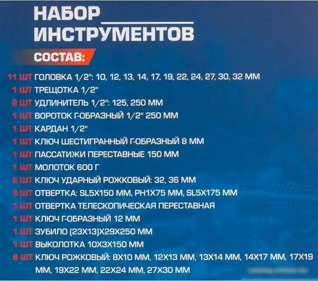 Набор домашнего мастера FORSAGE F-4602-5 (36 предметов) – фото товара