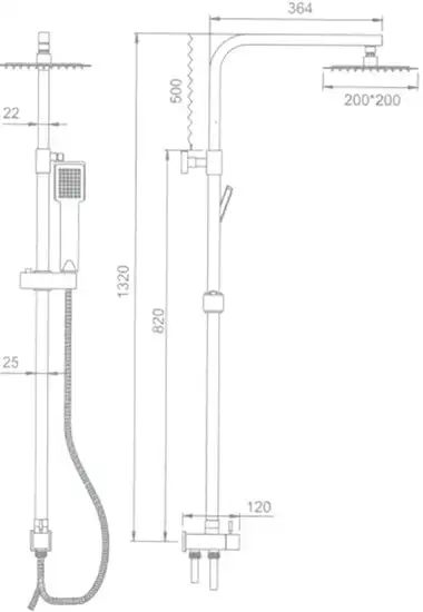 Душевая система Ledeme L2416 - фото товара